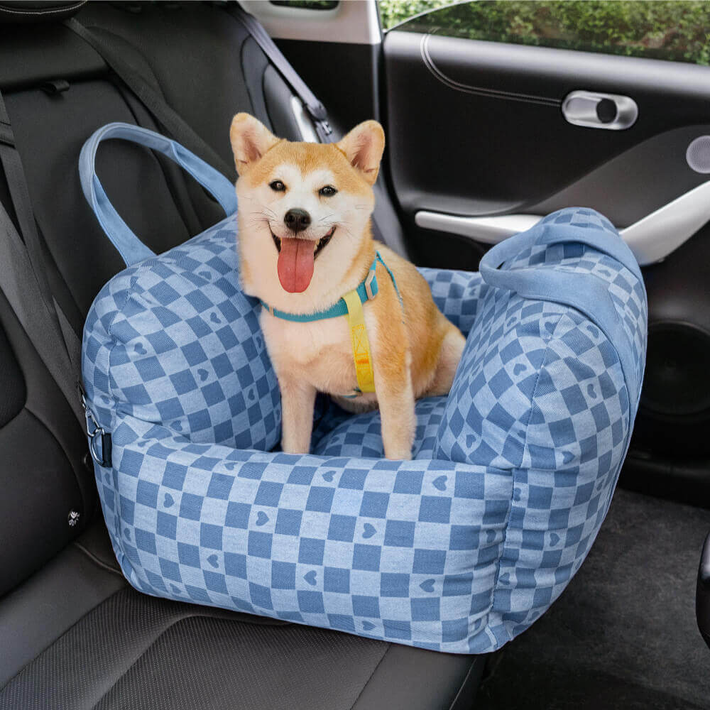 Travel Safety Puppy Dog Car Seat Bed - First Class