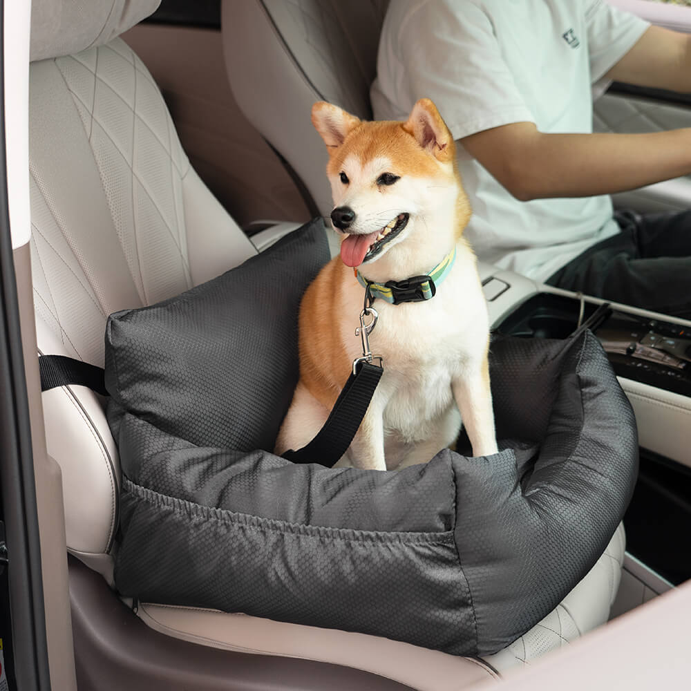Cama impermeable para asiento de coche para perros con refuerzo de viaje