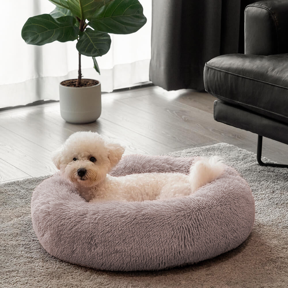 Cama para perros esponjosa y redonda