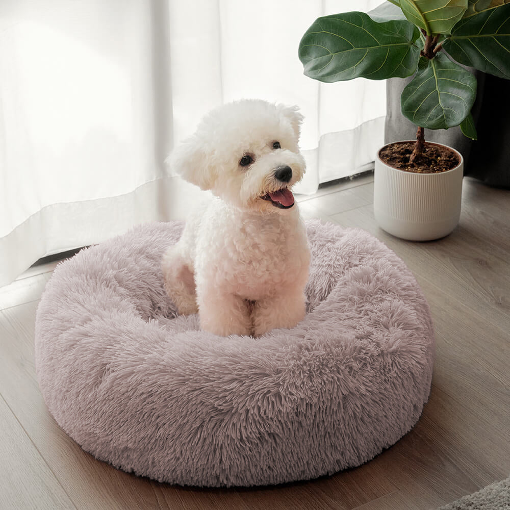 Cama para perros esponjosa y redonda