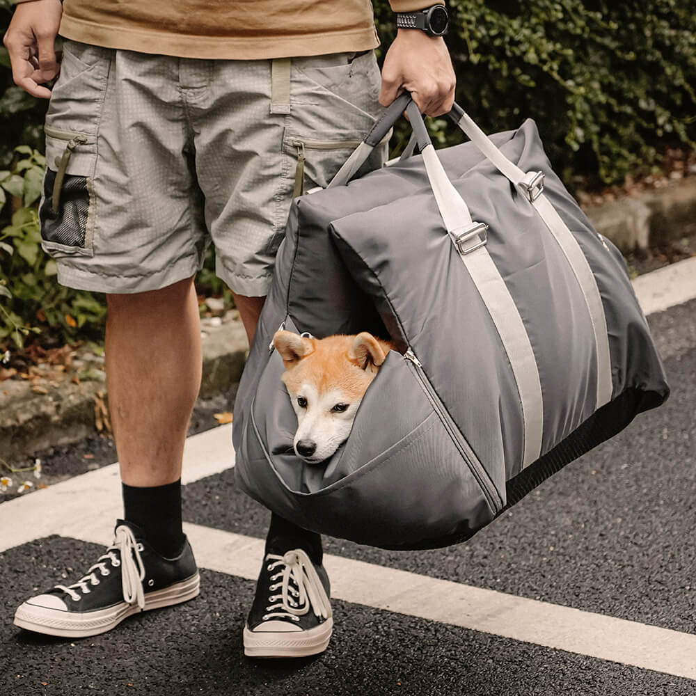 Asiento de Coche para Perros Impermeable con Cama - Primera Clase