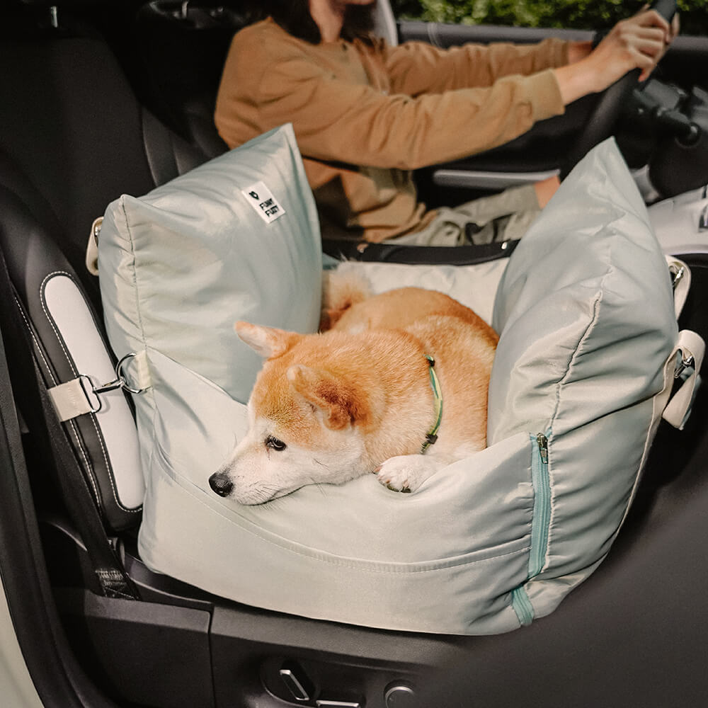 Asiento de Coche para Perros Impermeable con Cama - Primera Clase