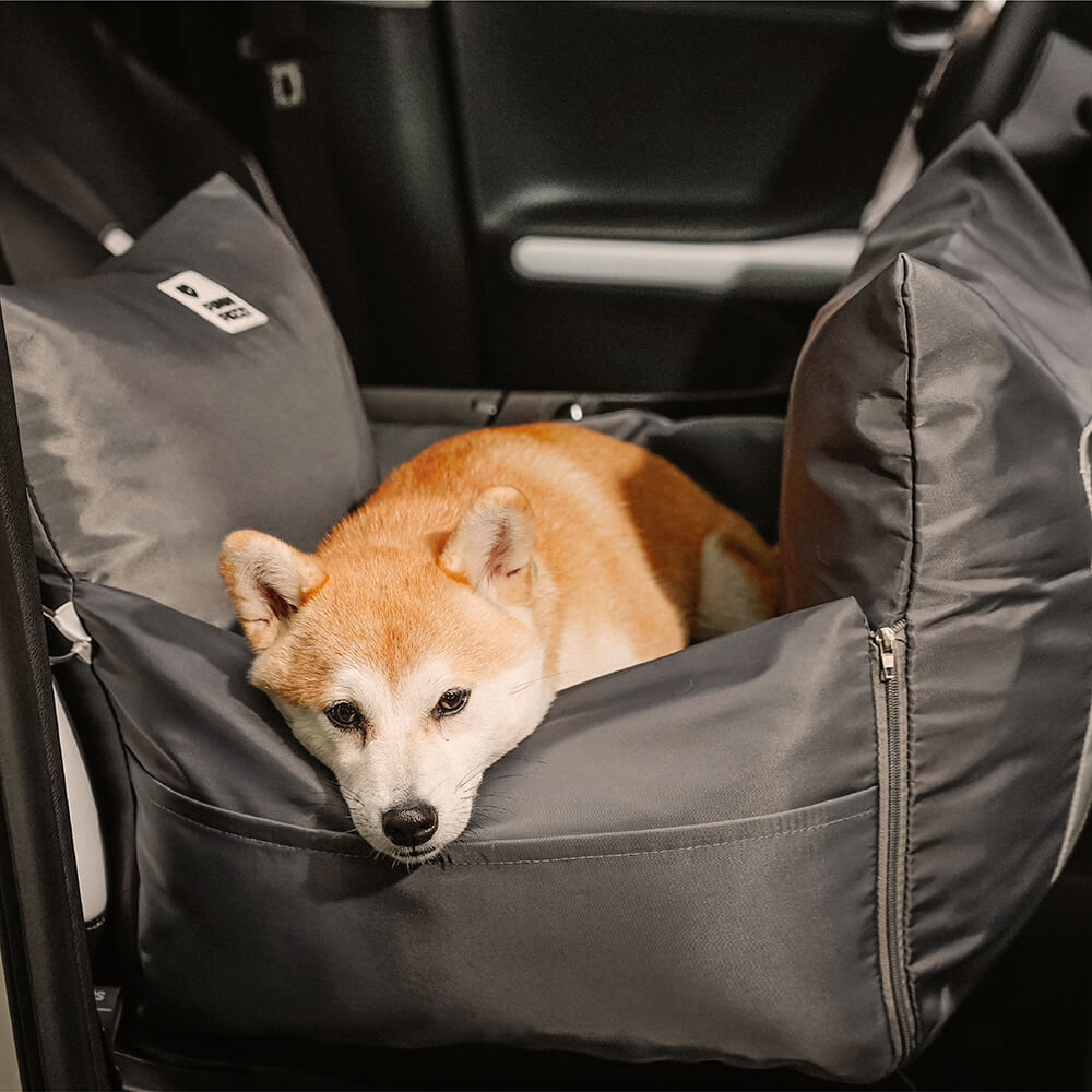 Asiento de Coche para Perros Impermeable con Cama - Primera Clase