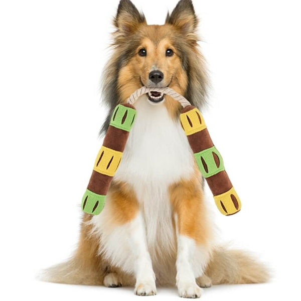 Juguete de perro chillido de trato interactivo divertido