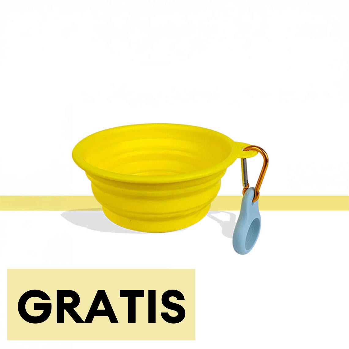 Tazón de comida y agua para perros portátil, plegable y expandible de silicona——Cantidad limitada