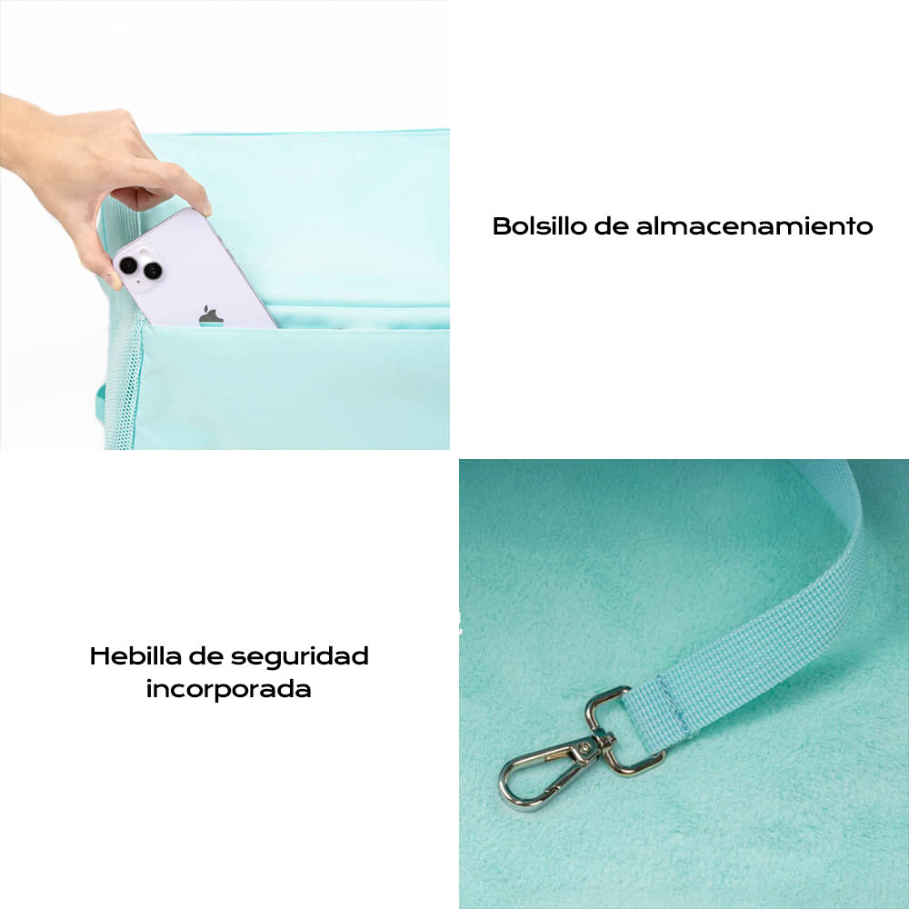 Mochila para perros y gatos ligera, impermeable, plegable y de nailon transpirable