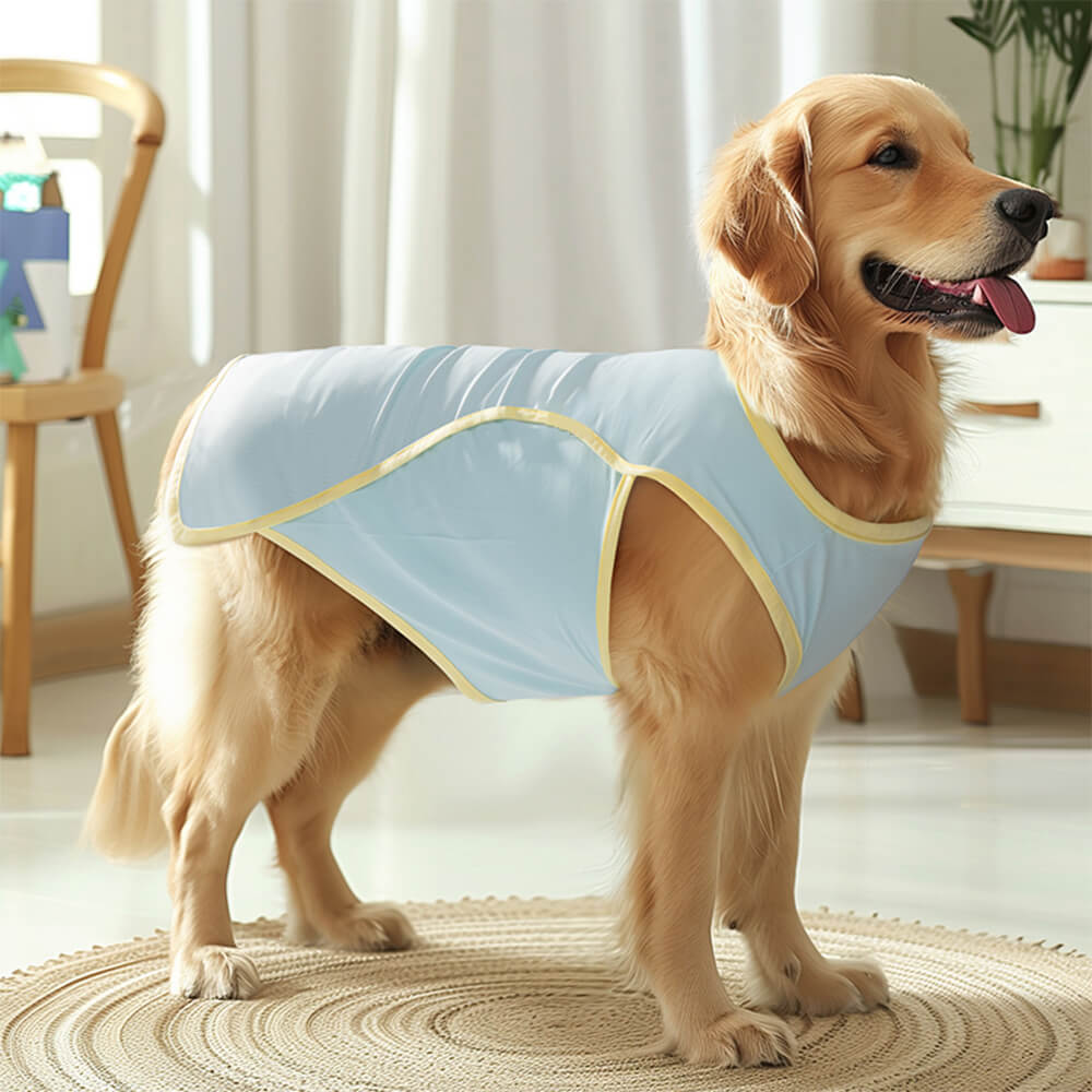 Ropa de enfriamiento de seda para perros, chaleco para perros con protección contra quemaduras solares