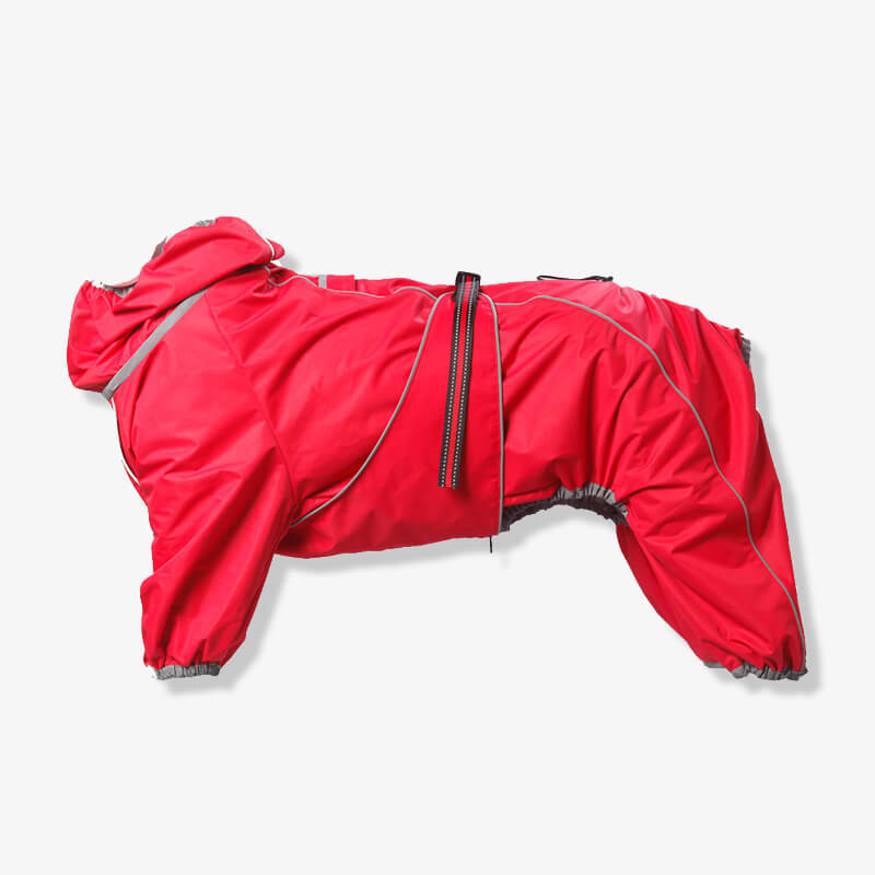 Chaqueta impermeable para exteriores para perros grandes, impermeable, ajustable, para lluvia