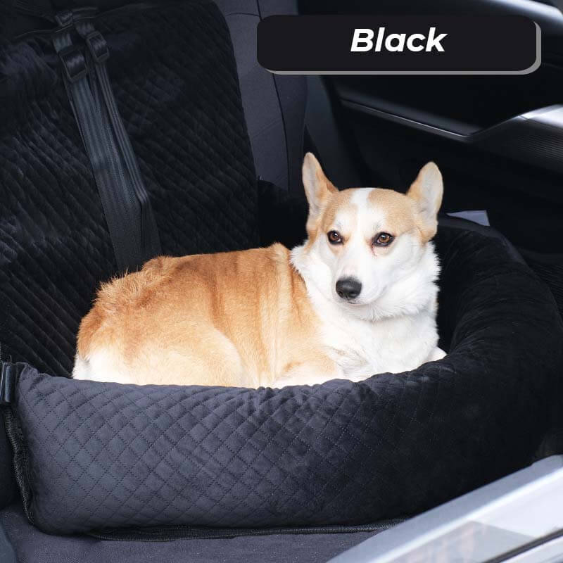 Cama de viaje para mascotas de terciopelo suave grande, asiento de coche para perros, regalos de lujo para perros