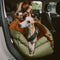 Grand lit rehausseur de siège d'auto pour chien en simili cuir de luxe - Urban Voyager