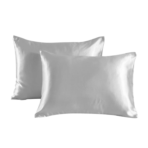 Conjunto de caja de almohada de tela suave y suave para la piel