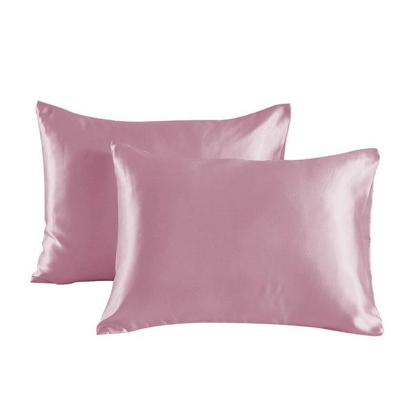 Conjunto de caja de almohada de tela suave y suave para la piel