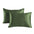Conjunto de caja de almohada de tela suave y suave para la piel