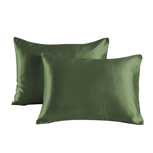 Conjunto de caja de almohada de tela suave y suave para la piel