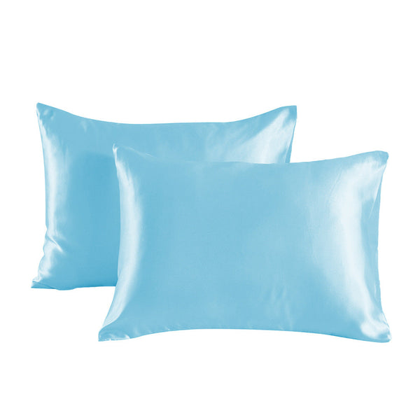 Conjunto de caja de almohada de tela suave y suave para la piel