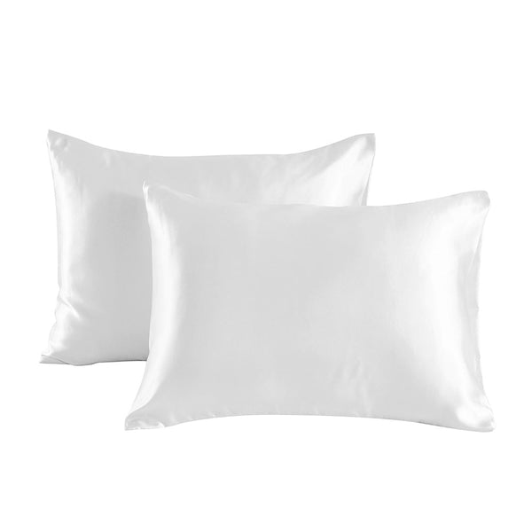 Conjunto de caja de almohada de tela suave y suave para la piel