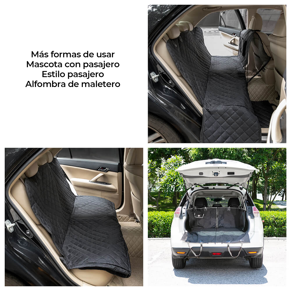 Funda para asiento de coche para perros multifuncional de tela Oxford