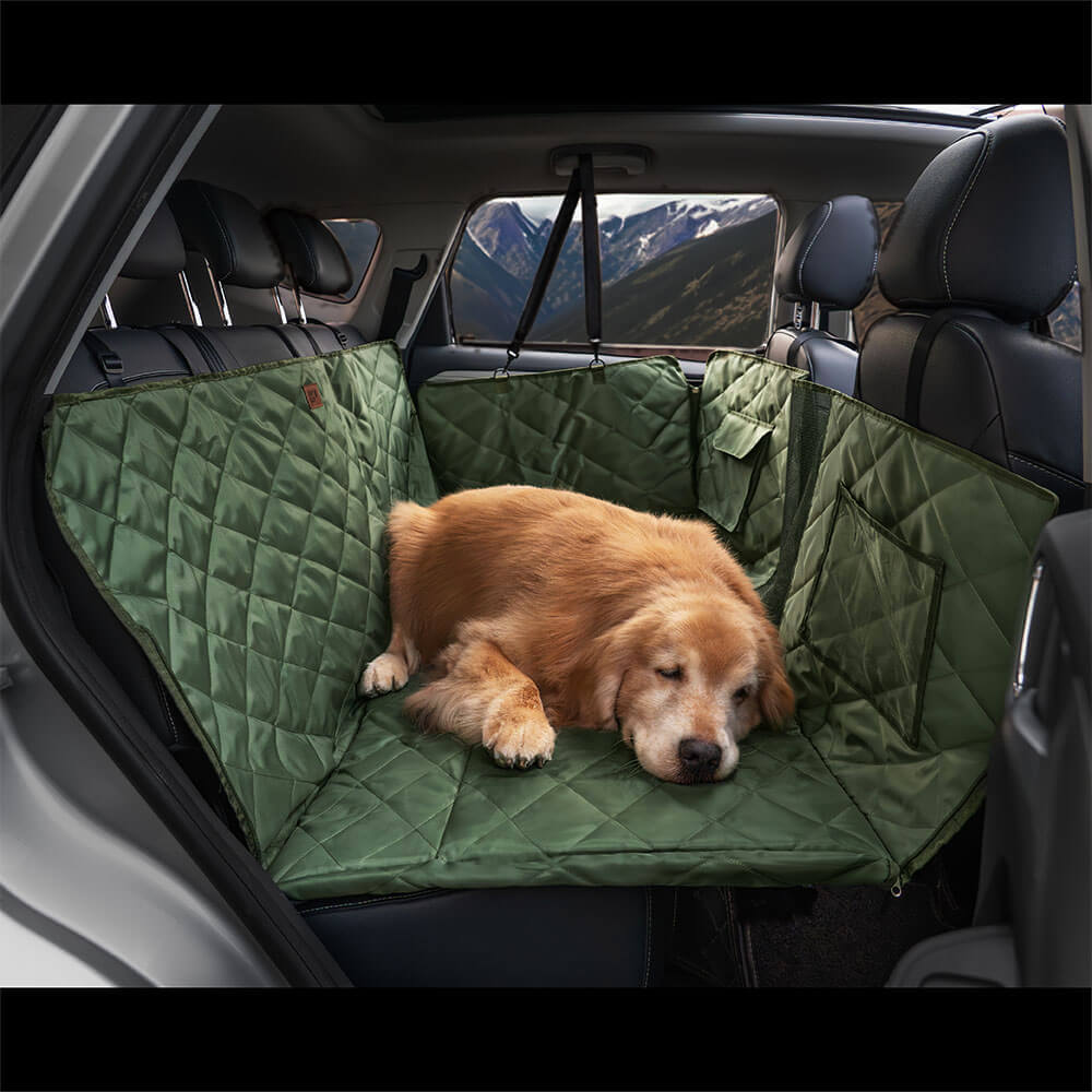 Extensión de asiento trasero para perros móvil para dormitorio extra grande y de cobertura total - Ideal para viajar y acampar