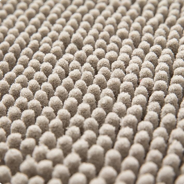 Alfombra de puerta de chenille ultra absorbente de chenille para patas de perros fangosas