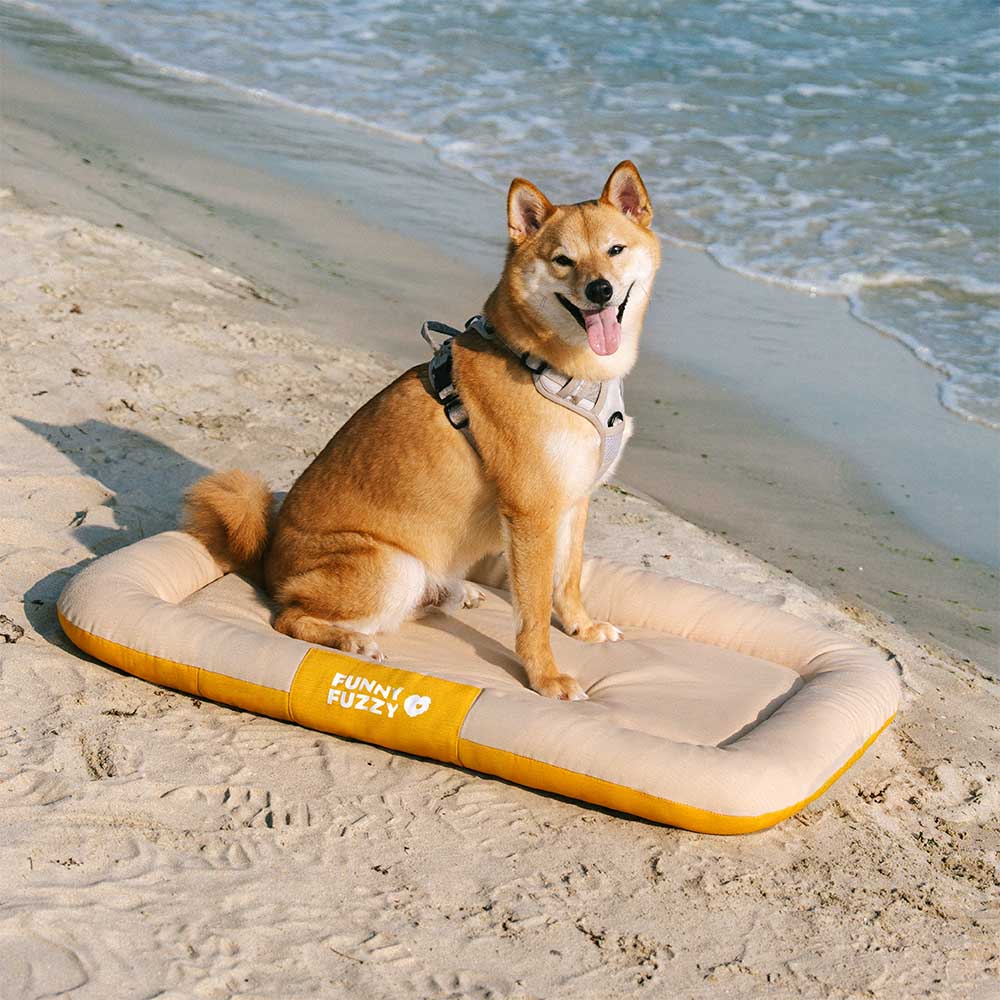 Manta ortopédica para perros resistente al agua y a los arañazos de colores bloqueados para exteriores - Trek Lounge