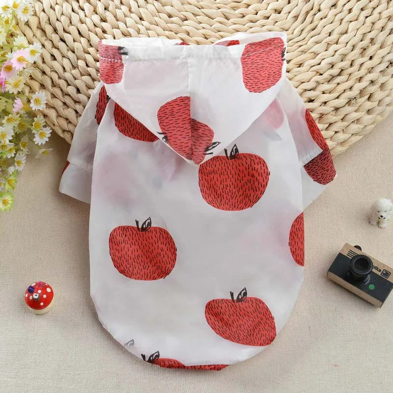 Ropa de protección solar mascota camisa con capucha