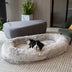 Lenfuga esponjosa grande ortopédico humano-perro Bolster cama de refrescos