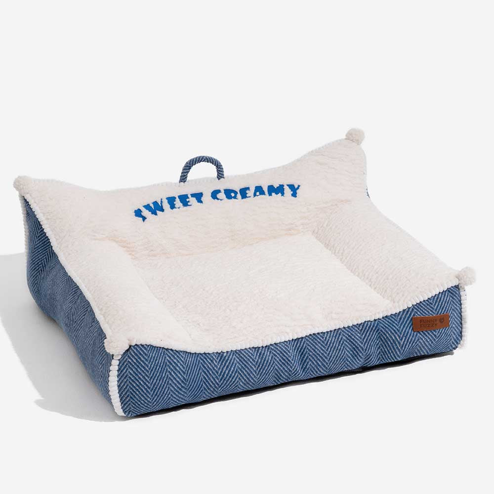 Sofá cama para perros con relleno de felpa lavable - Sweet Creamy