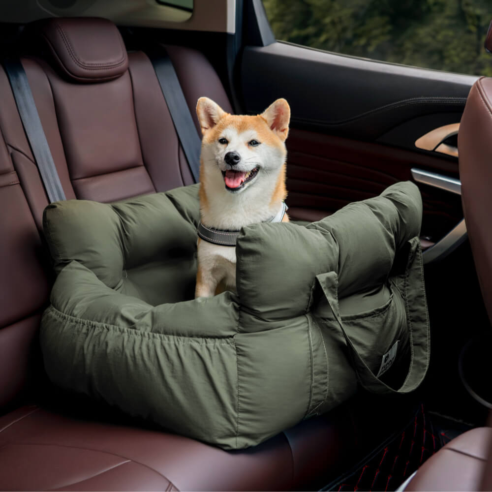 Cama portátil para asiento de coche para perros grandes con refuerzo para mascotas para excursiones de ocio