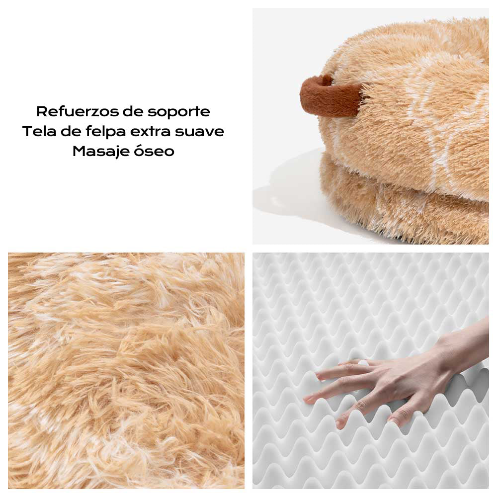 Almohada ortopédica extra grande, suave y esponjosa para perros, Cama Dount con deseño clásico para humanos y mascotas