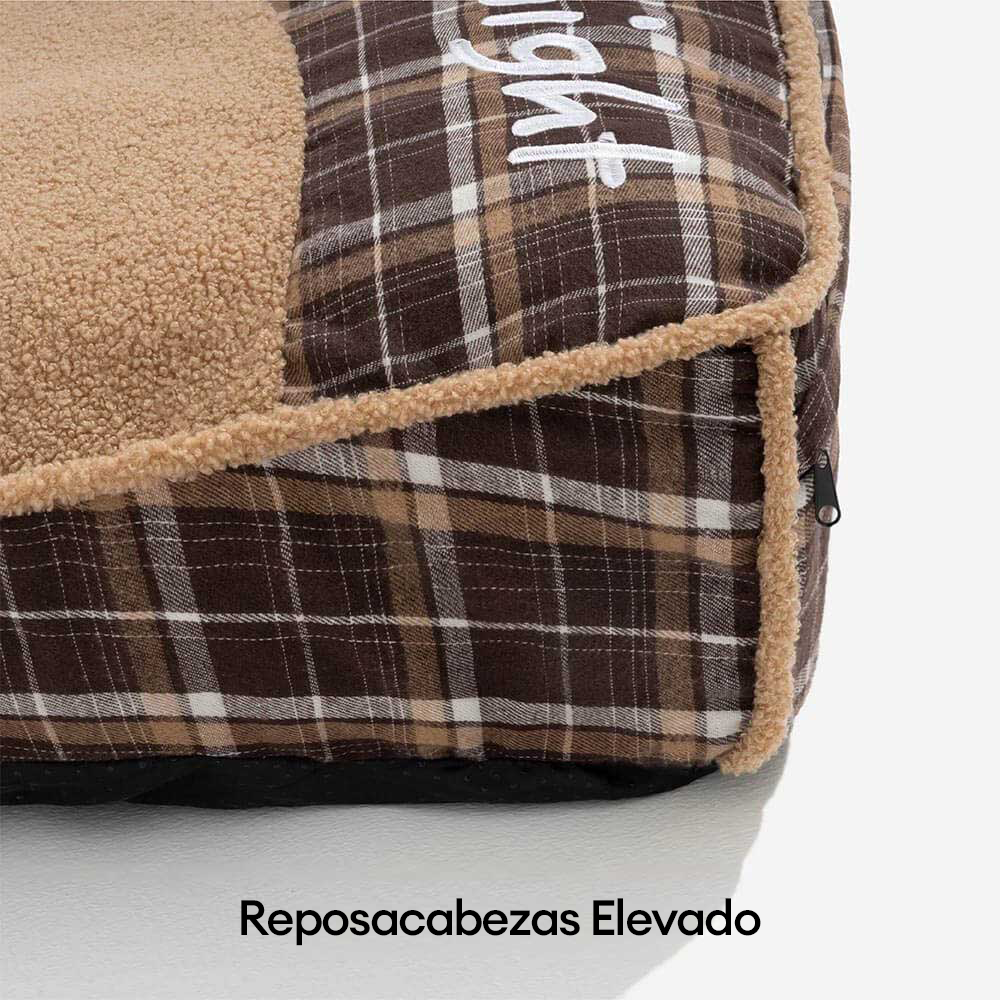 Cama ortopédica rectangular extragrande y lavable para perros, de peluche y esponjoso - Night-night