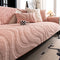 Warmer Plüsch-Sofaschutz aus gebogenem Jacquard mit rutschfestem Bezug