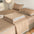 Conjunto de sábanas de látex acolchadas de color sólido, transpirables y frescas, con protector de colchón