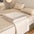 Conjunto de sábanas de látex acolchadas de color sólido, transpirables y frescas, con protector de colchón