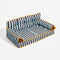Cama de sofá de perros plegable de perros plegable impermeable de rayas - siesta soleada