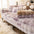 Elegante funda de sofá lavable con decoración del hogar de felpa degradada