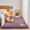 Alfombra de felpa gruesa para mesita de noche de dormitorio: alfombra extra suave y acogedora