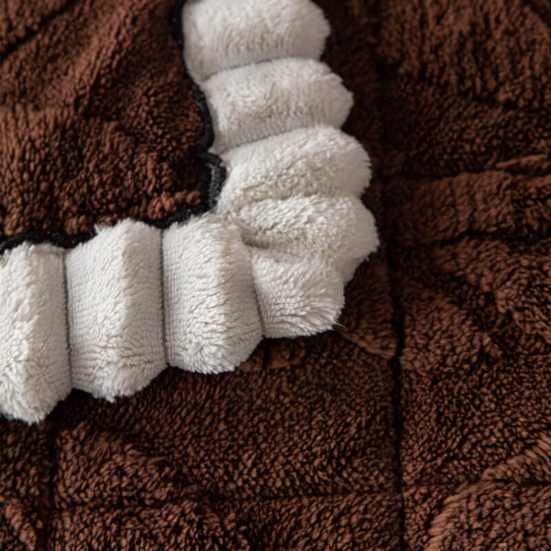 Funda de sofá antideslizante y resistente a arañazos con diseño de hojas de peluche corto grueso