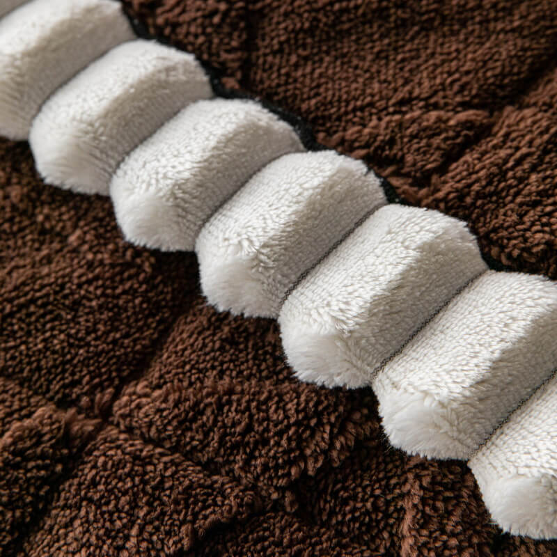 Funda de sofá antideslizante y resistente a arañazos con diseño de hojas de peluche corto grueso