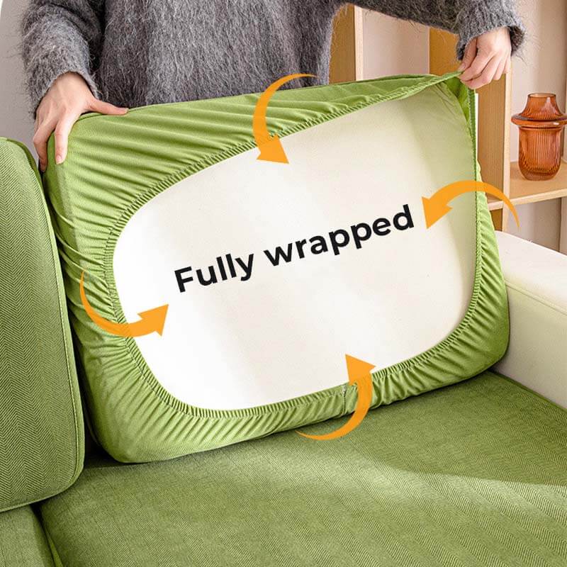 Funda de sofá en espiga de protección de muebles de chenilla elástica universal