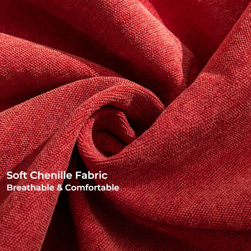Cubierta de sofá protectora de sofá de chenille de bermellion