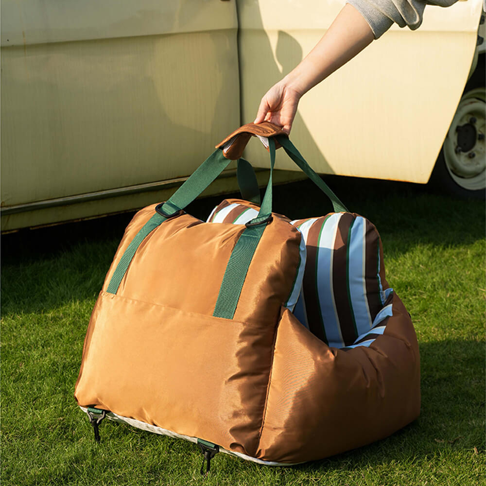 Cojín de asiento para perro en el coche, multifuncional, impermeable y de vibrante estilo