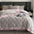 Juego de ropa de cama con terciopelo engrosado de doble cara tibia