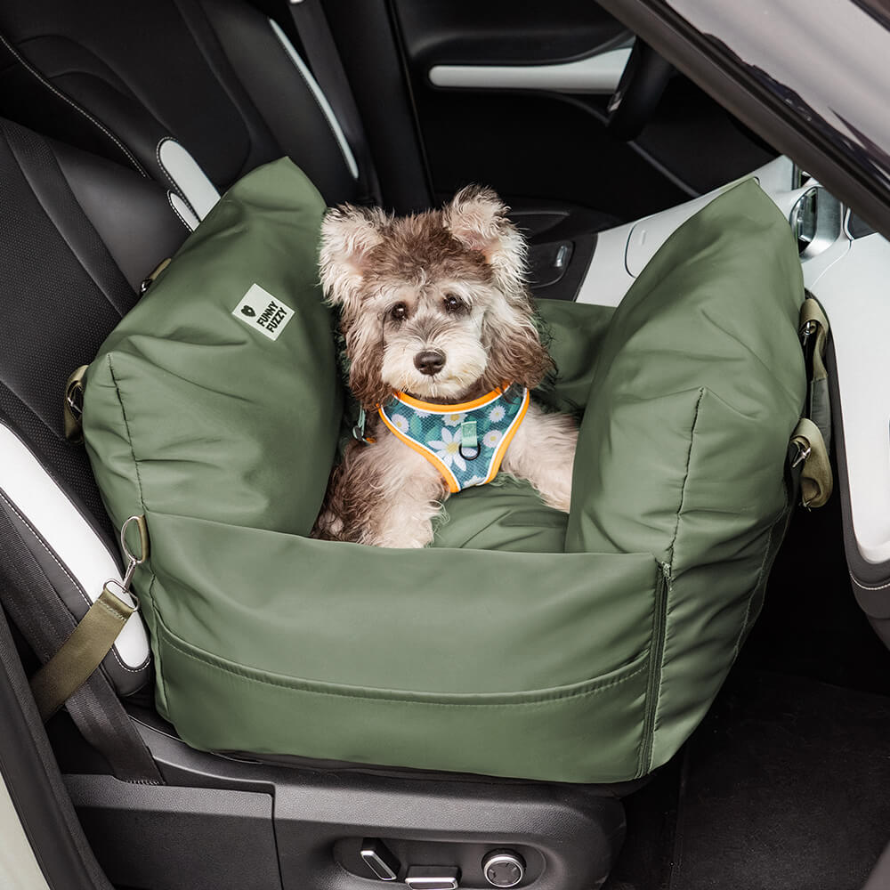 Cama de coche para mascotas completamente de cuero