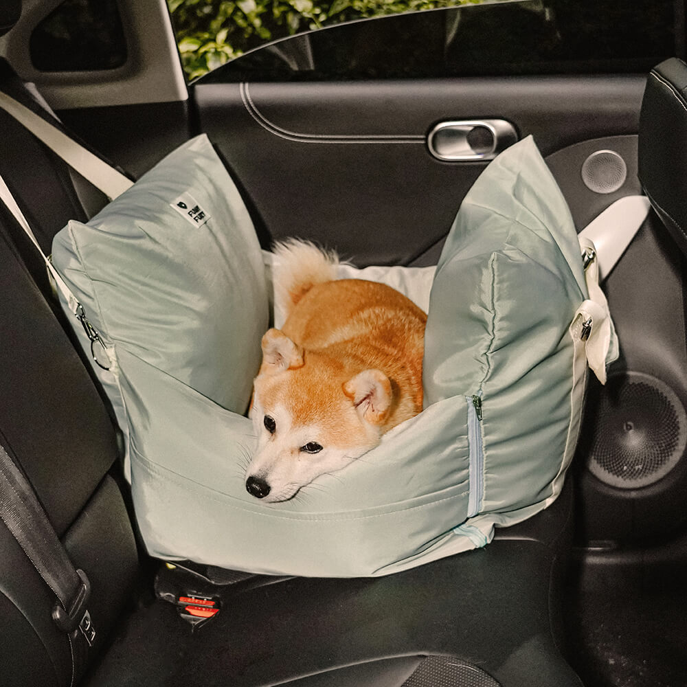 Cama de coche para mascotas completamente de cuero