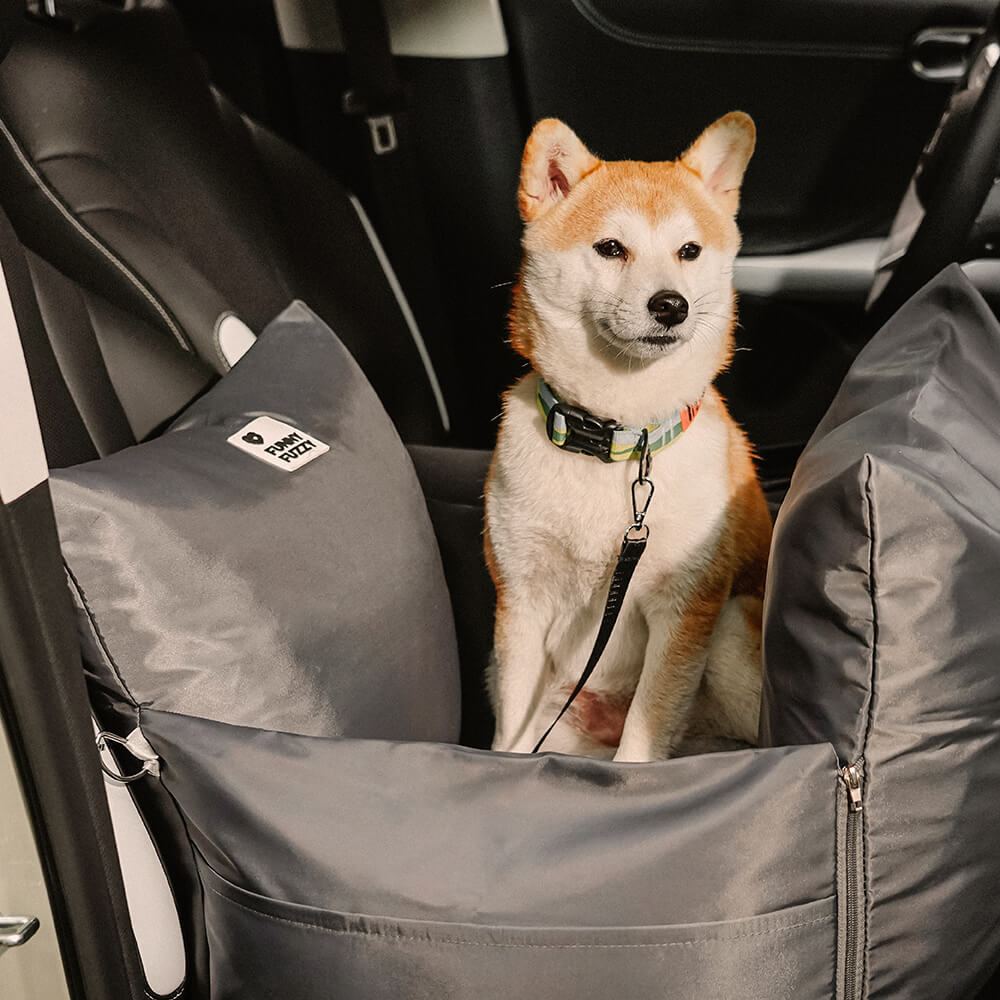 Cama con asiento de coche para mascotas para perros de cuero completo - Fort