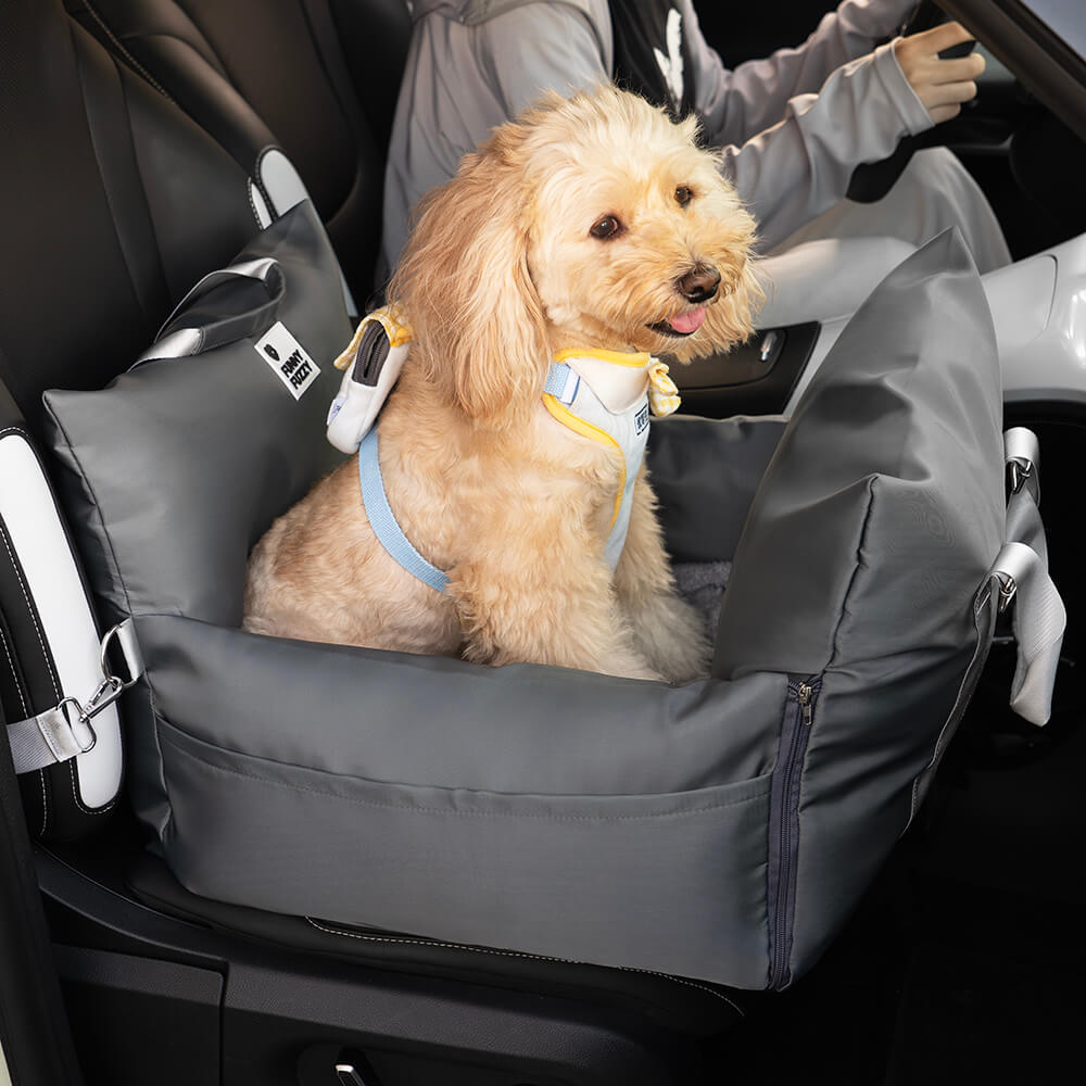 Cama de coche para mascotas completamente de cuero