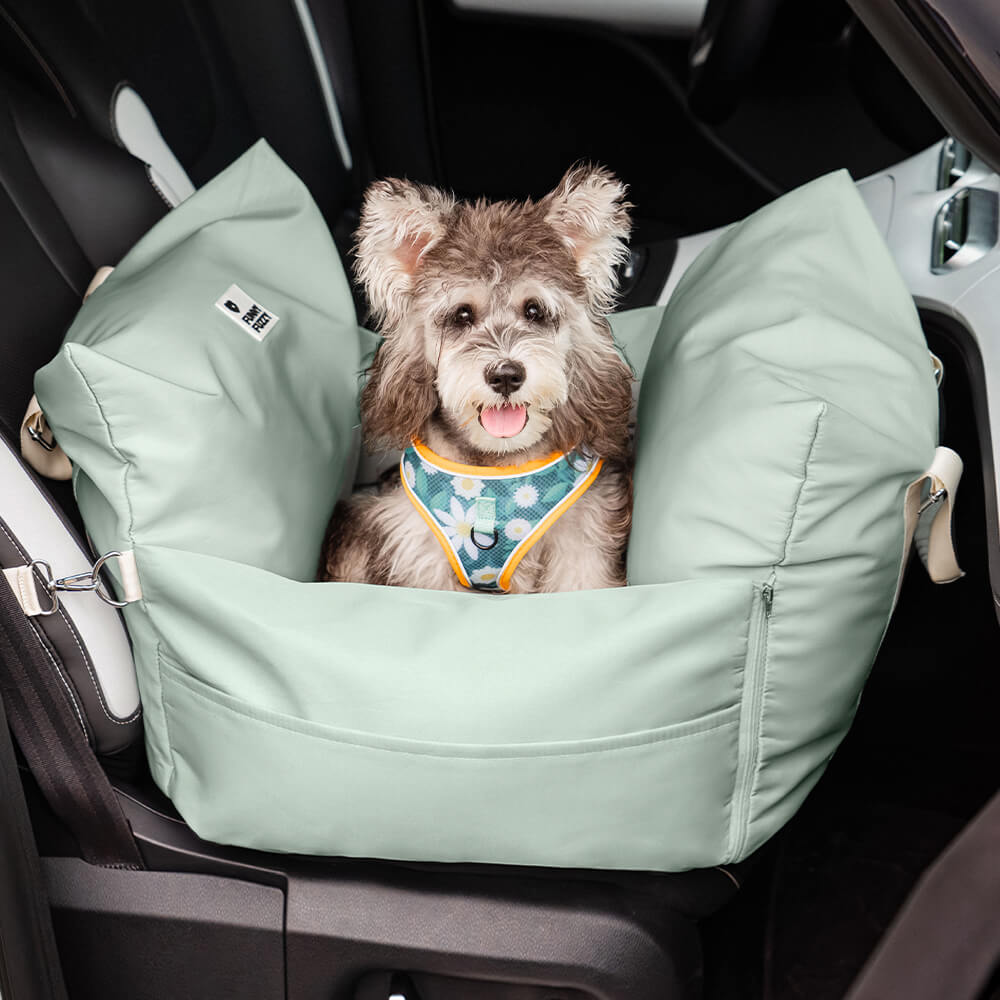 Asiento de Coche para Perros Impermeable con Cama - Primera Clase