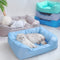 Cama de perros y gatos de enfriamiento mediano cuadrado resistente al agua