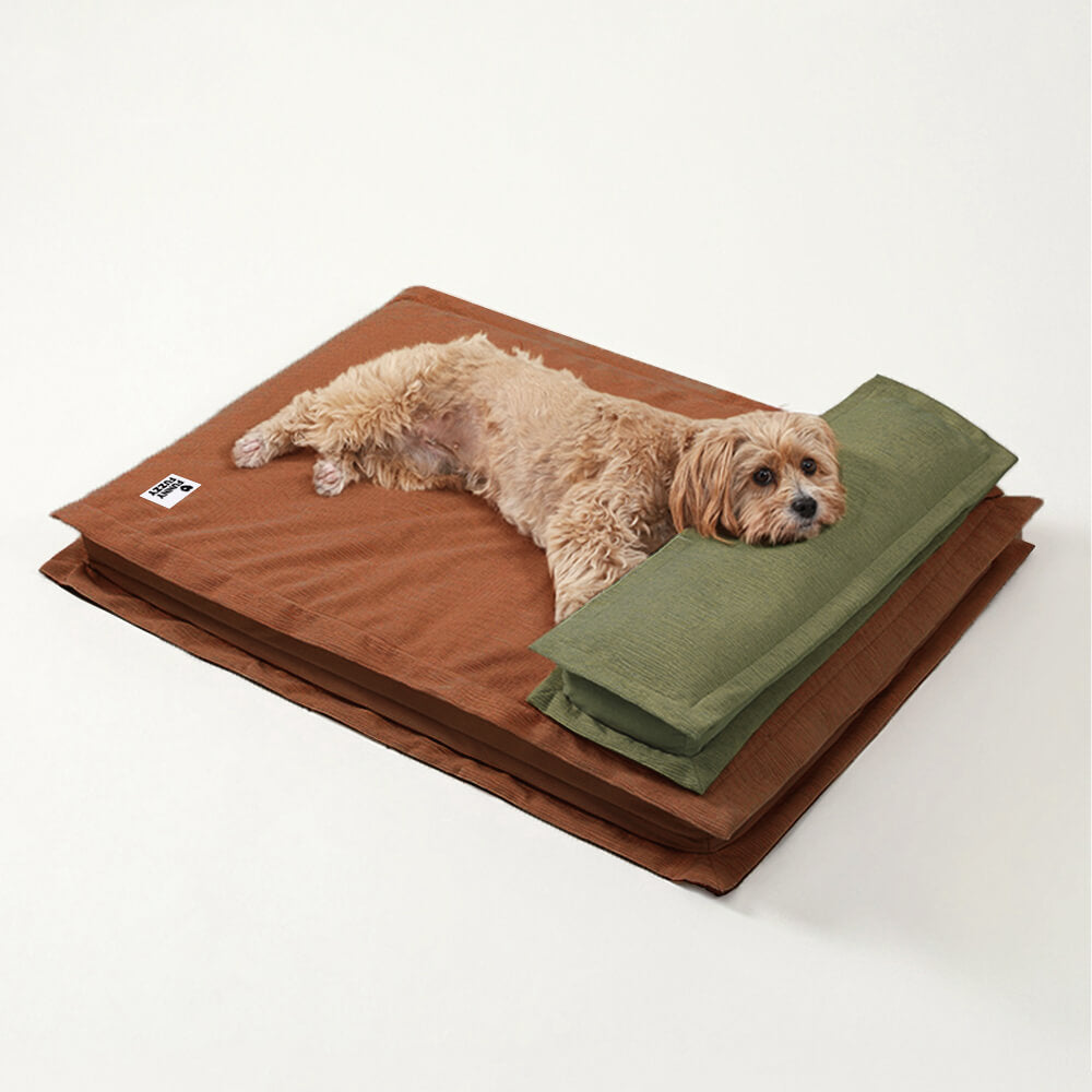 Sofá cama ortopédico cómodo para perros con almohada