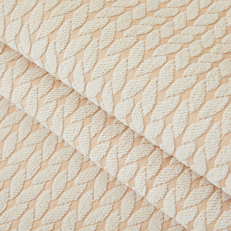 Funda de sofá antirrayas de chenilla con patrón de orejas de trigo